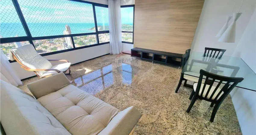 Lindo apart. mobiliado no Ed. Studio da Praia em Ponta Negra com vista mar e Morro do Careca