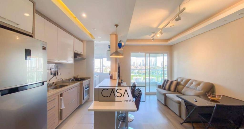 Apartamento com 1 dormitório à venda, 57 m² por R$ 790.000,00 - Vila Ema - São José dos Campos/SP