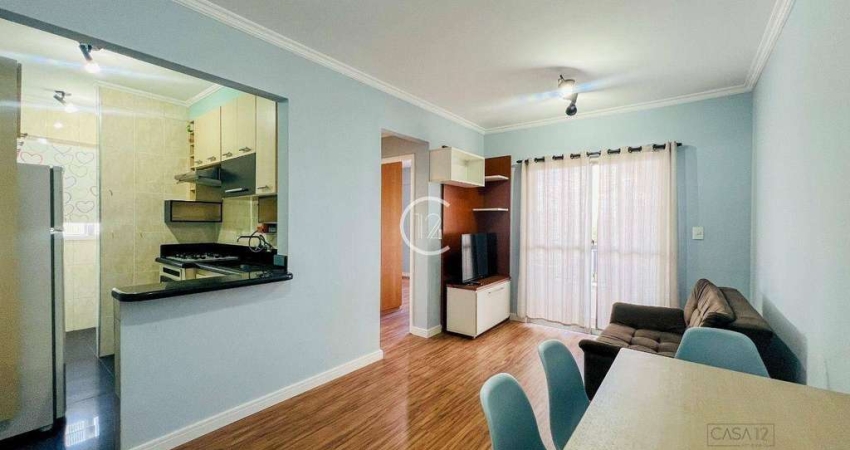 Apartamento semi-mobiliado com 1 dormitório à venda, 40 m² por R$ 360.000 - Jardim Aparecida - São José dos Campos/SP