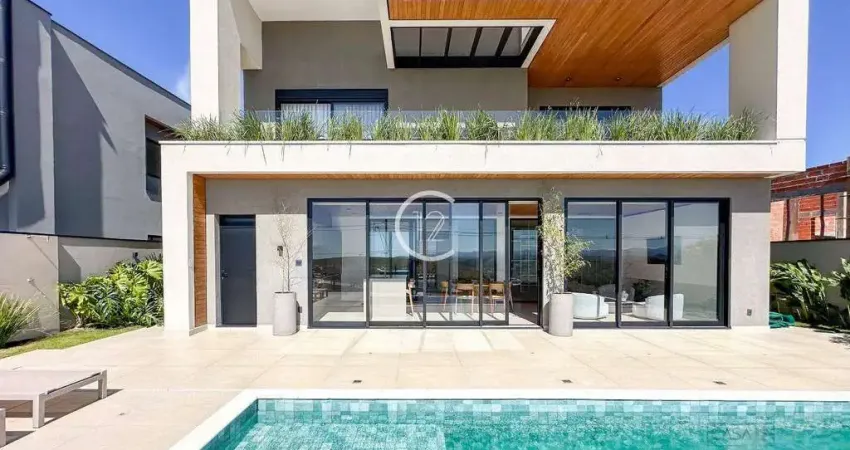 Sobrado com 5 suítes e piscina de borda infinita à venda, 408 m² por r$ 4.800.000 - urbanova - são josé dos campos/sp