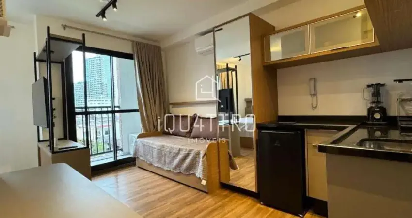 Studio 26m  com sacada e mobiliado no ibiza unique home, centro de curitiba