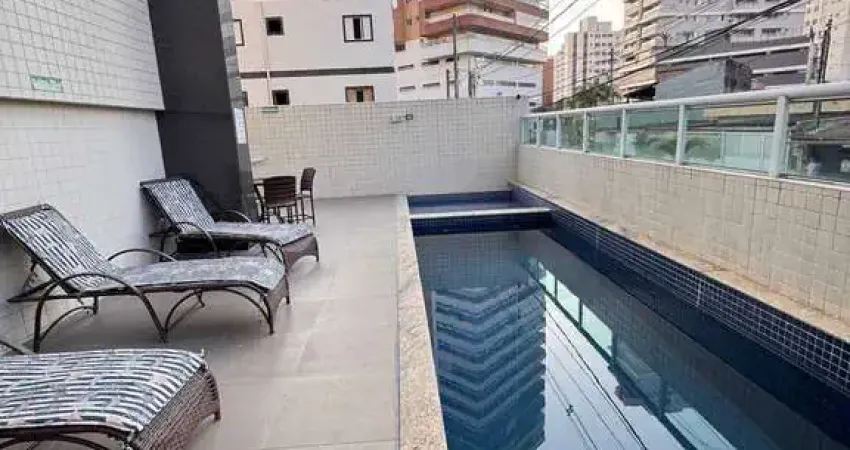 Apartamento com 87 mts de área, 2 dormitórios 1 suíte. guilhermina. praia