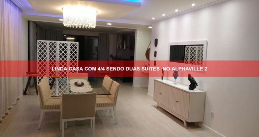 Casa em condomínio fechado com 4 quartos à venda no Alphaville (Abrantes), Camaçari 