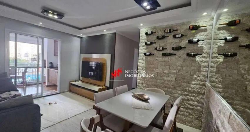 Apartamento com 3 dormitórios à venda, 85 m² por r$ 698.000,00 - jardim tupanci - barueri/sp