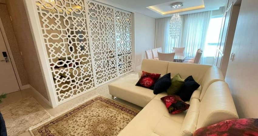 APARTAMENTO NO CENTRO DE CAMBORIU - UMA SUITE MAIS UM DORMITORIO MOBILIADO