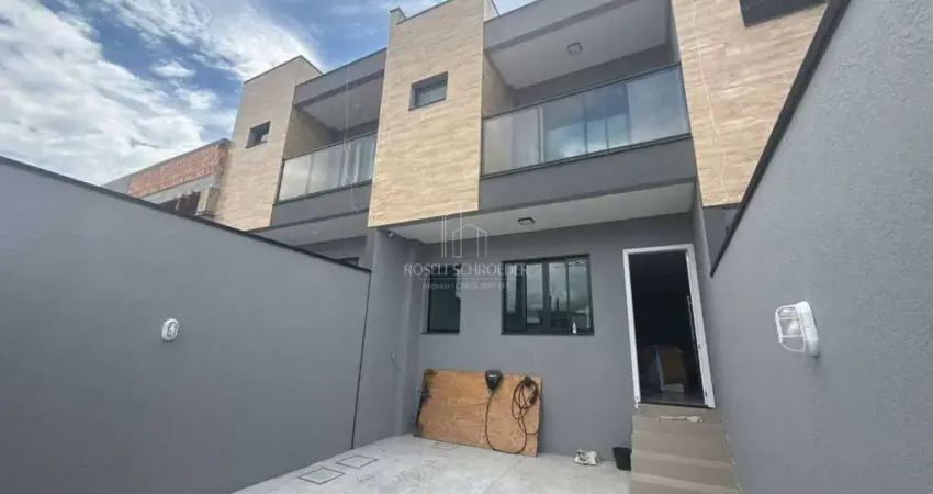 Excelente sobrado em construção no bairro Areias, loteamento Jardim Esmeralda