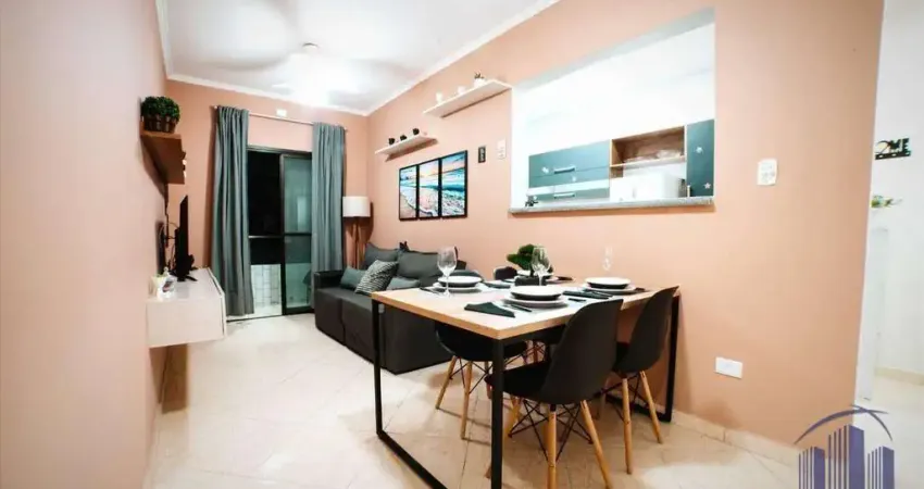 Apartamento com 2 dormitórios para alugar, 60 m² por R$ 2.500,00/mês - Vila Guilhermina - Praia Grande/SP
