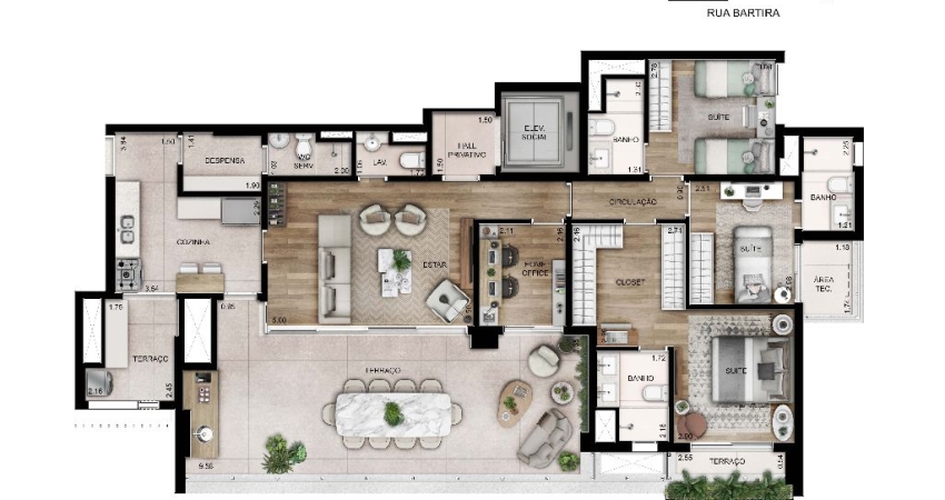 Apartamento para venda tem 156 metros quadrados com 4 quartos em Perdizes - São Paulo - SP