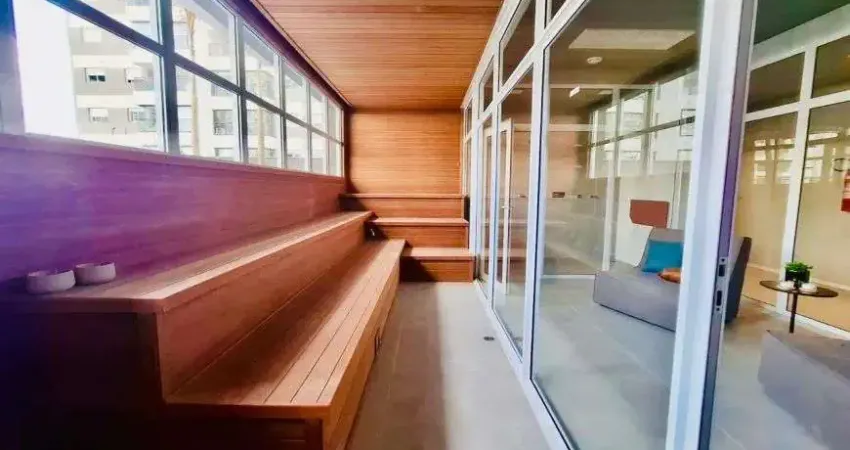 Apartamento 80 metros 2 quartos sendo 2 suítes e infra para churrasqueira a carvão