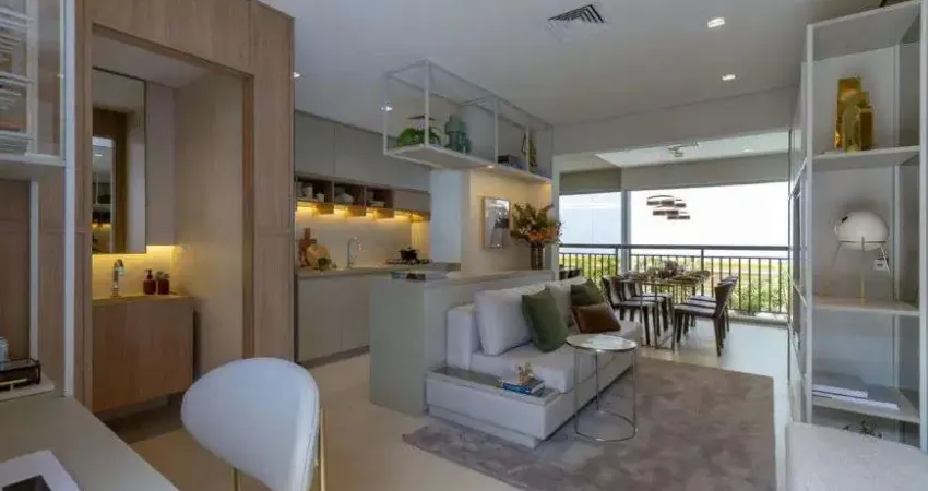 Apartamento 80m 2 suites e com lavabo social, varanda gourmet c/ churrasqueira a carvão