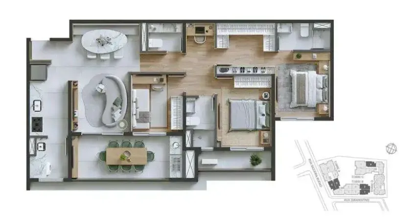 Apartamento na mooca de 95m² | 3 dormitórios | 2 vagas | mooca - sp