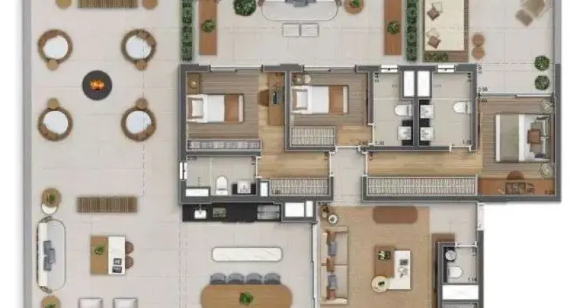 Apartamento garden de 275m² | 3 suítes | 3 vagas | perdizes - sp