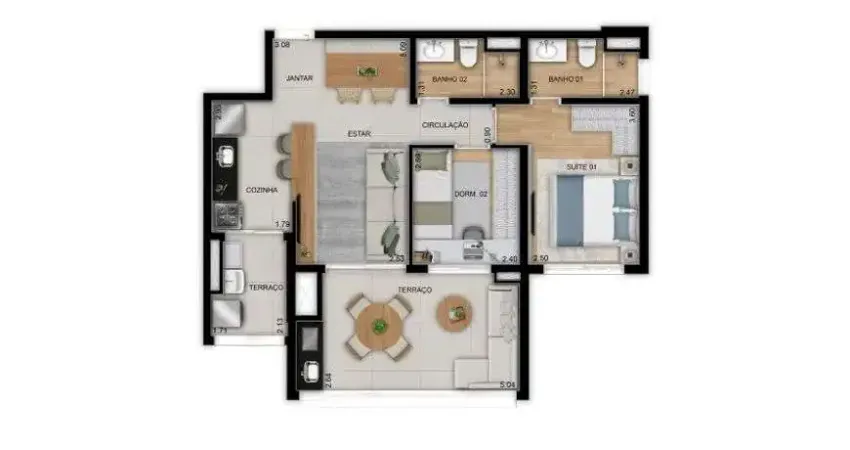 Imóvel para venda com 71 metros quadrados com 2 quartos em santo amaro - são paulo - sp