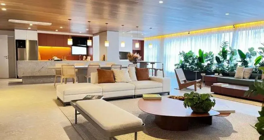 Apto de 180 m² com 3 suítes, amplo living | elevador com hall privativo e quadra de tennis