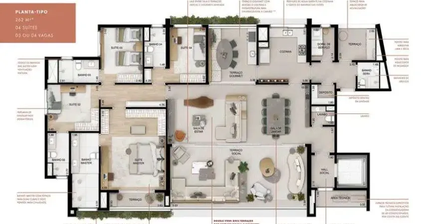 Imóvel para venda tem 262 metros quadrados com 4 quartos em brooklin paulista - são paulo - sp