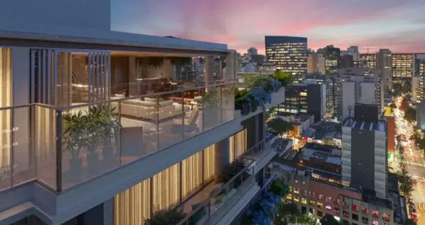 Cobertura duplex 423 m² com 4 suítes e 4 vagas de garagem no itaim