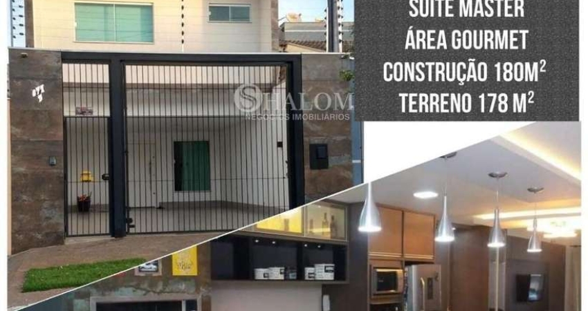 Sobrado à venda em Maringá, Jardim Itália II, com 3 quartos, com 180 m²