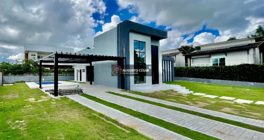 Casa com área total 807 metros e área construída 200 metros com 4 quartos sendo 3 suítes 6 vgs - em Aldeia - PE