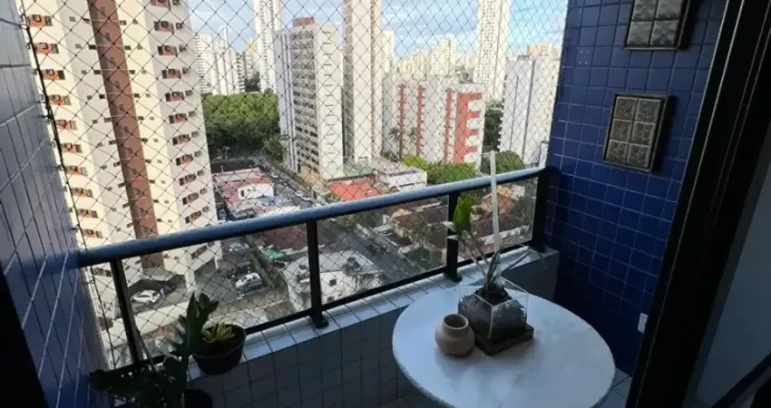 Apartamento para venda possui 84 metros com 3 quartos sendo 1 suíte com 1 vg - na Torre - Recife - PE