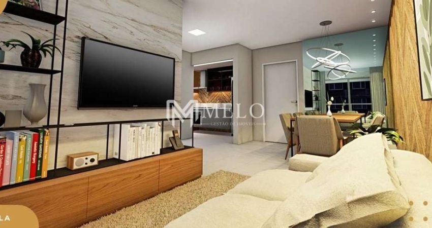Oportunidade em CASA FORTE: 53,45m², 02qts, 01 vaga.
