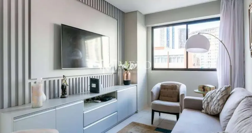 Oportunidade | BOA VIAGEM: 46m², 02qts, 01vaga, mobiliado/Porteira Fechada.