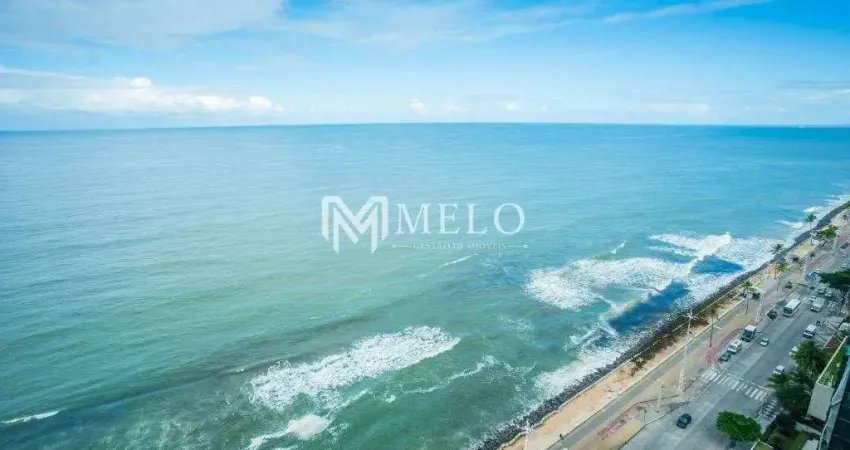 Apto. 230m2 com 4 suítes sendo 01 suíte master com closet, sala ampla para 04 ambientes com uma visão de 180° da av. boa viagem i andar alto