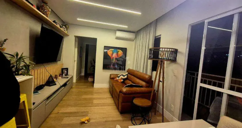 Apartamento à venda em sumaré, parque villa flores, com 3 quartos, com 70 m², villa flora