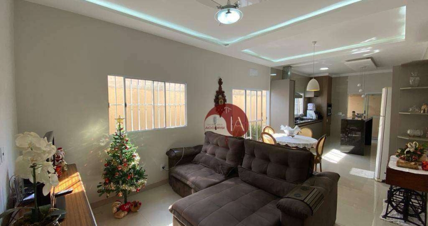 Casa com 3 dormitórios à venda - 121 m² - Pq Ipês 1 - Mirassol/SP