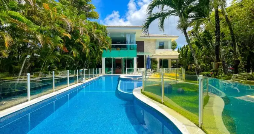 Casa em condomínio para venda em camaçari, busca vida, 5 dormitórios, 4 suítes, 6 banheiros, 5 vagas