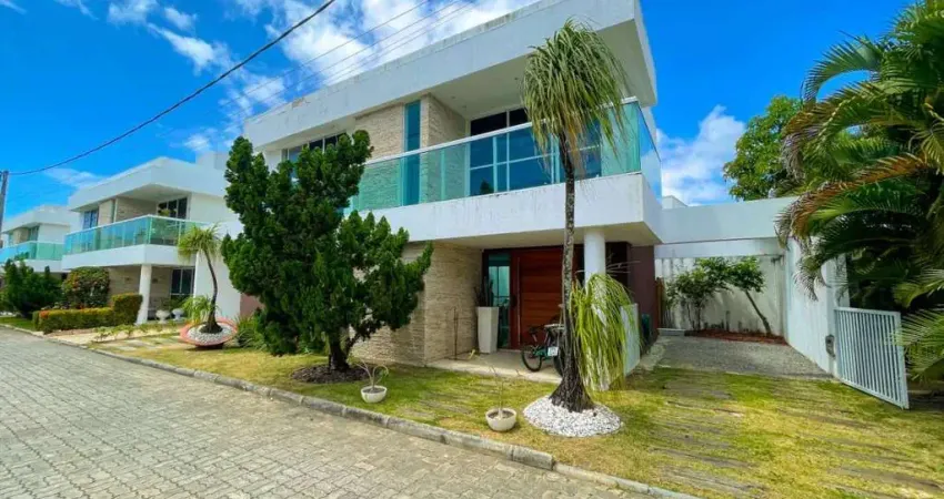 Casa em condomínio para venda em lauro de freitas, buraquinho, 4 dormitórios, 4 suítes, 5 banheiros, 3 vagas