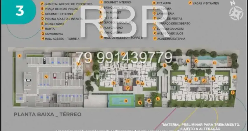 Apartamento com 3 quartos à venda na Av. Gov. Paulo Barreto de Menezes, Farolândia, Aracaju