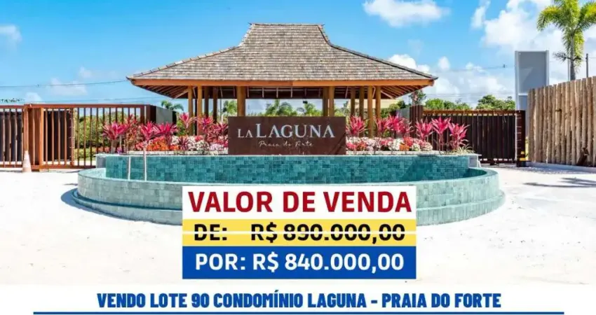 Lote à venda no iberostar , praia do forte , mata de são joão, ba