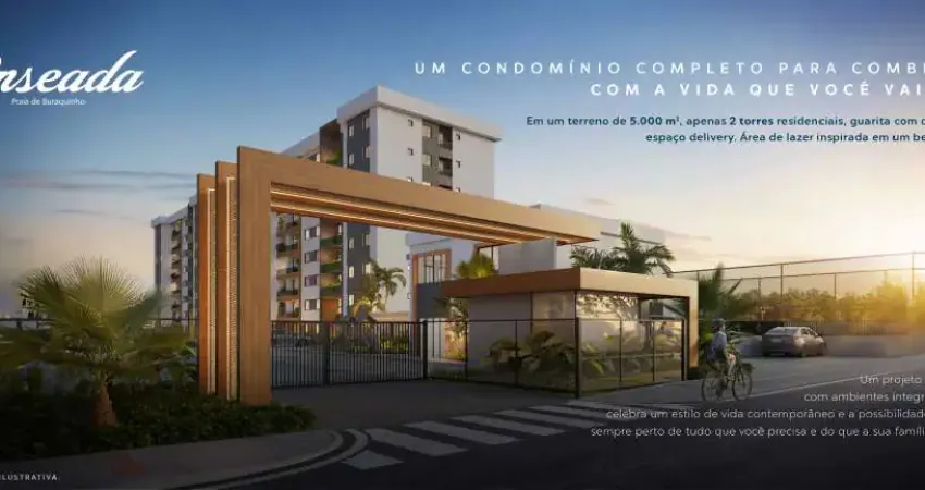 Apartamento à venda no condomínio enseada praia de buraquinho , buraquinho , lauro de freitas, ba