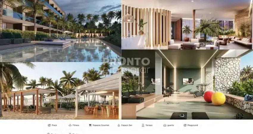 Apartamento à venda no al mare residence , praia das campas , tamandaré, pe