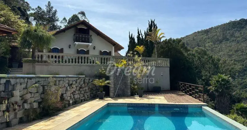 Casa com 6 dormitórios à venda, 435 m² por r$ 3.980.000,00 - albuquerque - teresópolis/rj