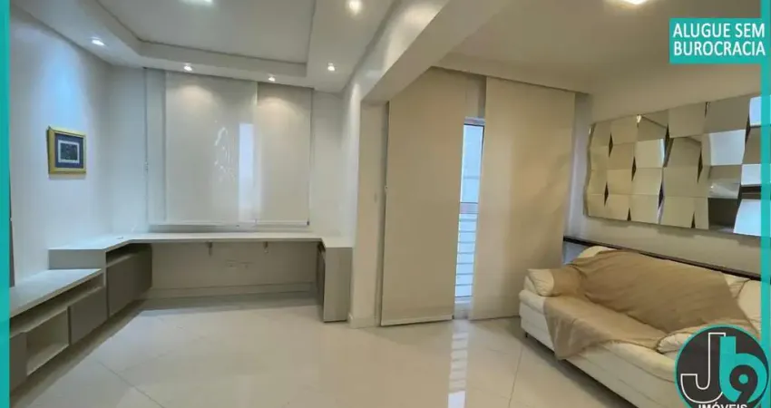 Apartamento mobiliado 60m² de 1 quarto com localização privilégiada em condominio club decoração moderna a 500 metros do shopping são josé por r$3.000