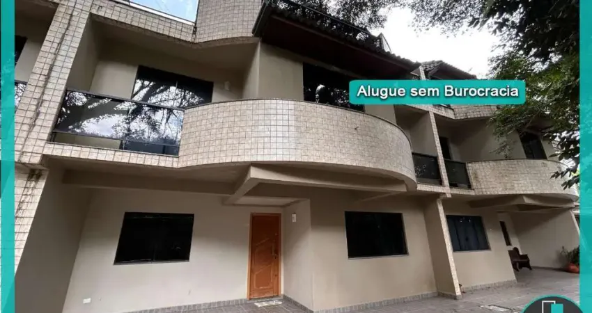 Sobrado para Alugar na Cidade Industrial com 3 quartos, 1 suíte, 3 vagas de garagem, ático com lareira e churrasqueira com 154m² por R$ 3.750,00/mês