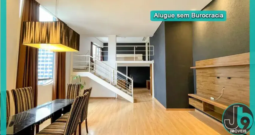 Apartamento Loft com vista para a cidade para Alugar no Bigorrilho 86m² com 2 vagas de garagem por R$ 3.900,00/mês