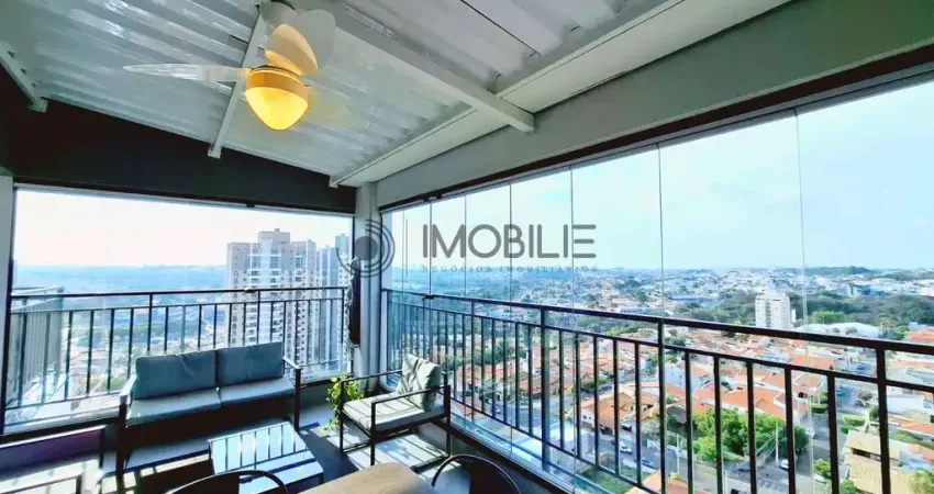 Apartamento de 143m² com 3 dormitórios sendo 1 suíte no edifício residencial la spezia em indaiatuba/sp