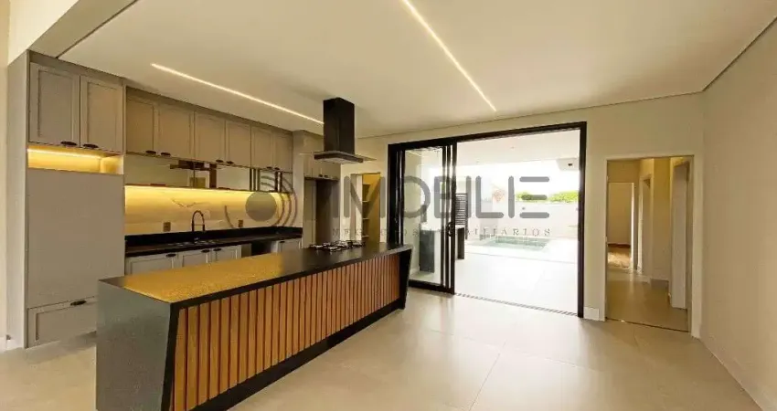 Casa térrea moderna no condomínio villa sapezal 3 suítes + escritório, espaço gourmet, piscina, garagem para 4 carros e acabamentos de alto padrão.
