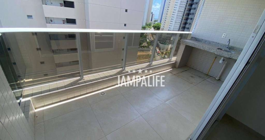 Apartamento com 3 dormitórios à venda, 72 m² por R$ 640.000,00 - Altiplano Cabo Branco - João Pessoa/PB