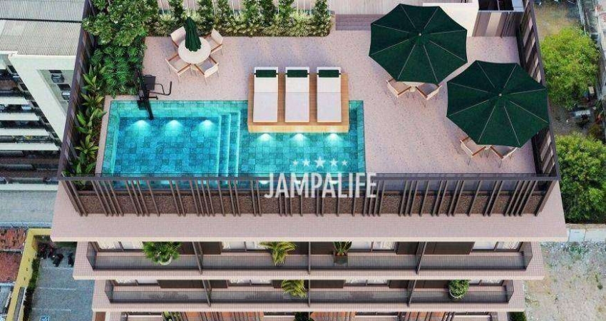 Flat com 1 dormitório à venda, 26 m² por R$ 422.000,00 - Tambaú - João Pessoa/PB