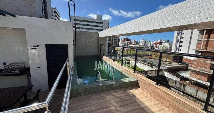 Apartamento com 3 dormitórios à venda, 64 m² por R$ 630.000,00 - Cabo Branco - João Pessoa/PB