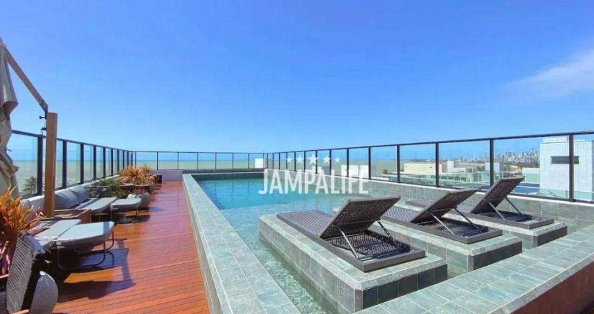 Lindo flat com terraço exclusivo e jacuzzi privativa