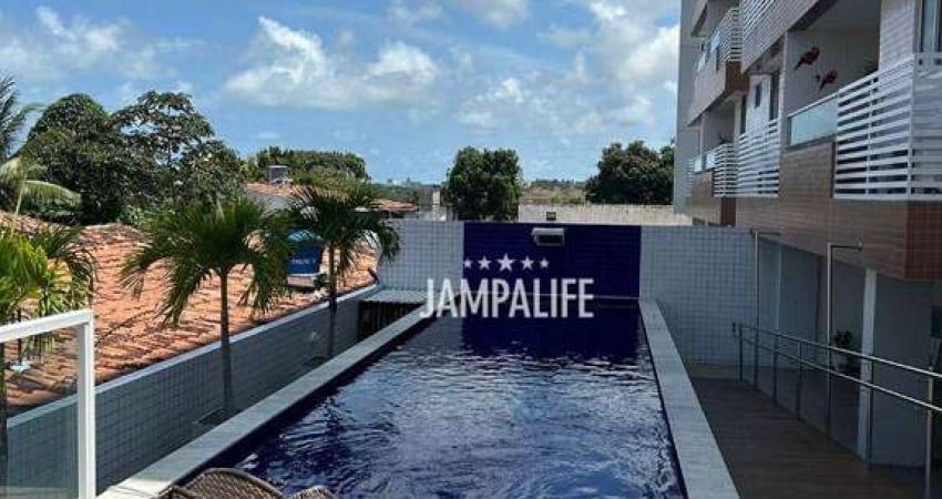 Apartamento com 3 dormitórios à venda, 77 m² por R$ 550.000,00 - Altiplano Cabo Branco - João Pessoa/PB