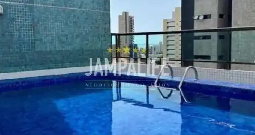 Flat com 1 dormitório à venda, 31 m² por R$ 360.000 - Tambaú - João Pessoa/PB