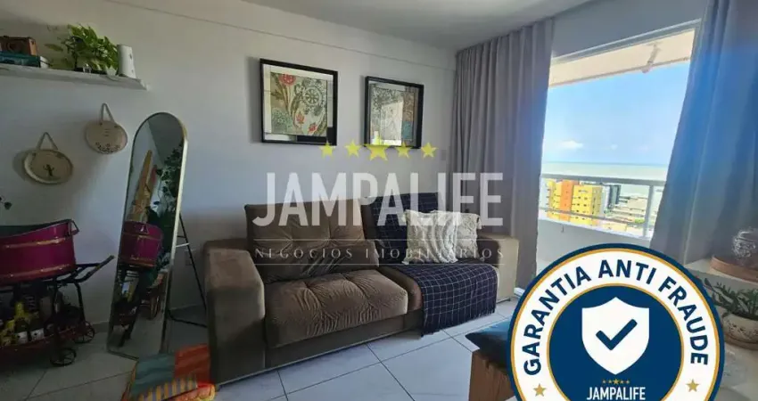 Apartamento vista mar definitiva com 3 dormitórios à venda, 98 m² por r$ 800.000,00 - bessa - joão pessoa/pb