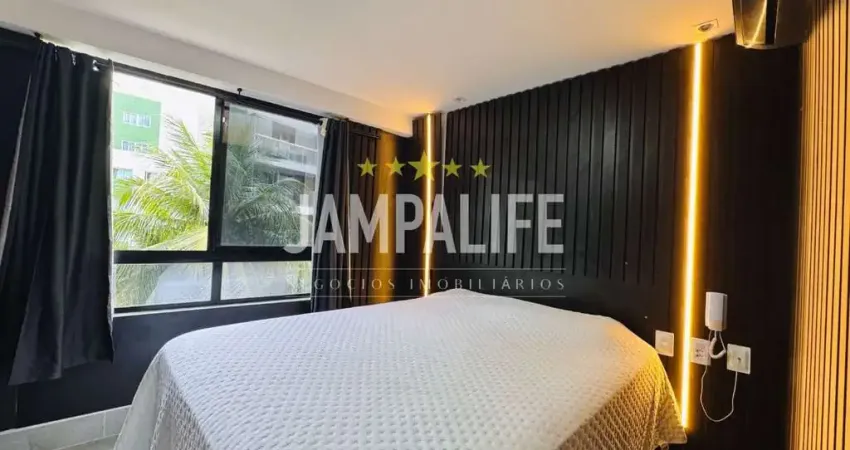 Flat com 1 dormitório à venda, 15 m² por r$ 380.000,00 - cabo branco - joão pessoa/pb