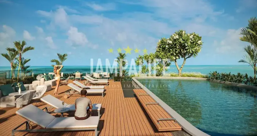 Flat com 1 dormitório à venda, 40,07 m² por r$ 624.000,00 - ponta de campina - cabedelo/pb