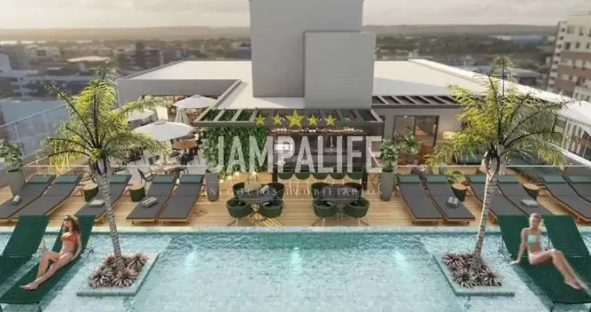 Flat com 1 dormitório à venda, 25 m² por r$ 290.000,00 - intermares - cabedelo/pb